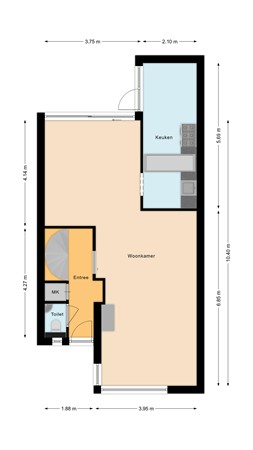 Floorplan - Oosterpad 42, 5283 HG Boxtel